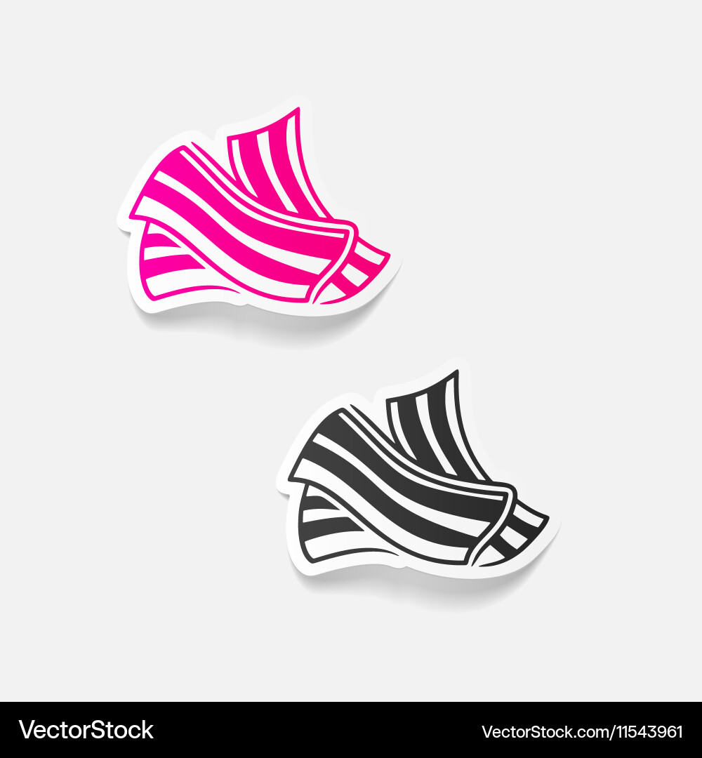 Realistic design element bacon Vector Image