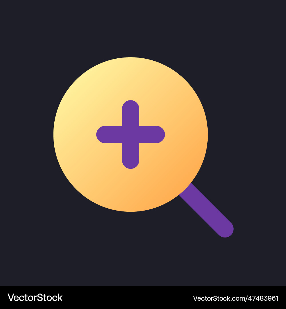 Zoom in transition flat gradient fill ui icon Zoom in transition flat gradient fill ui icon vector image