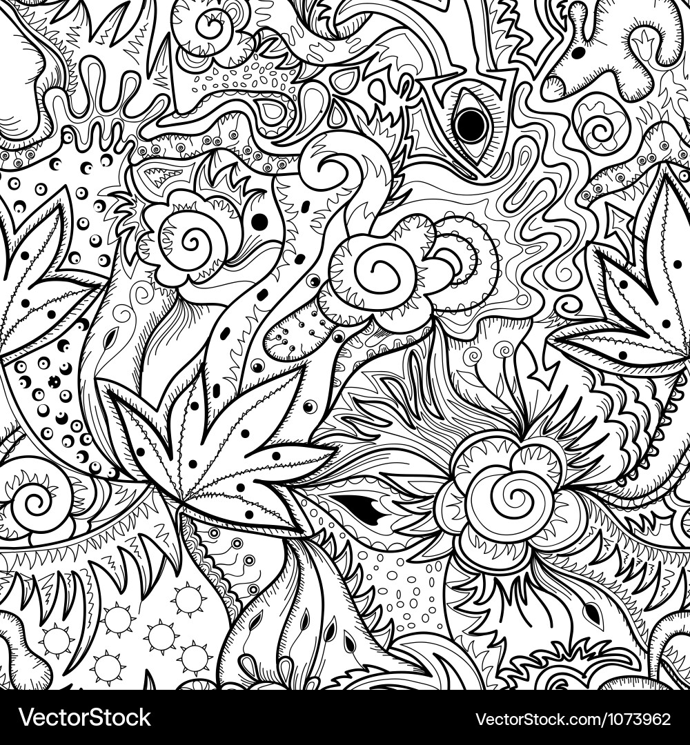Abstract Black and White Pattern Vector Image