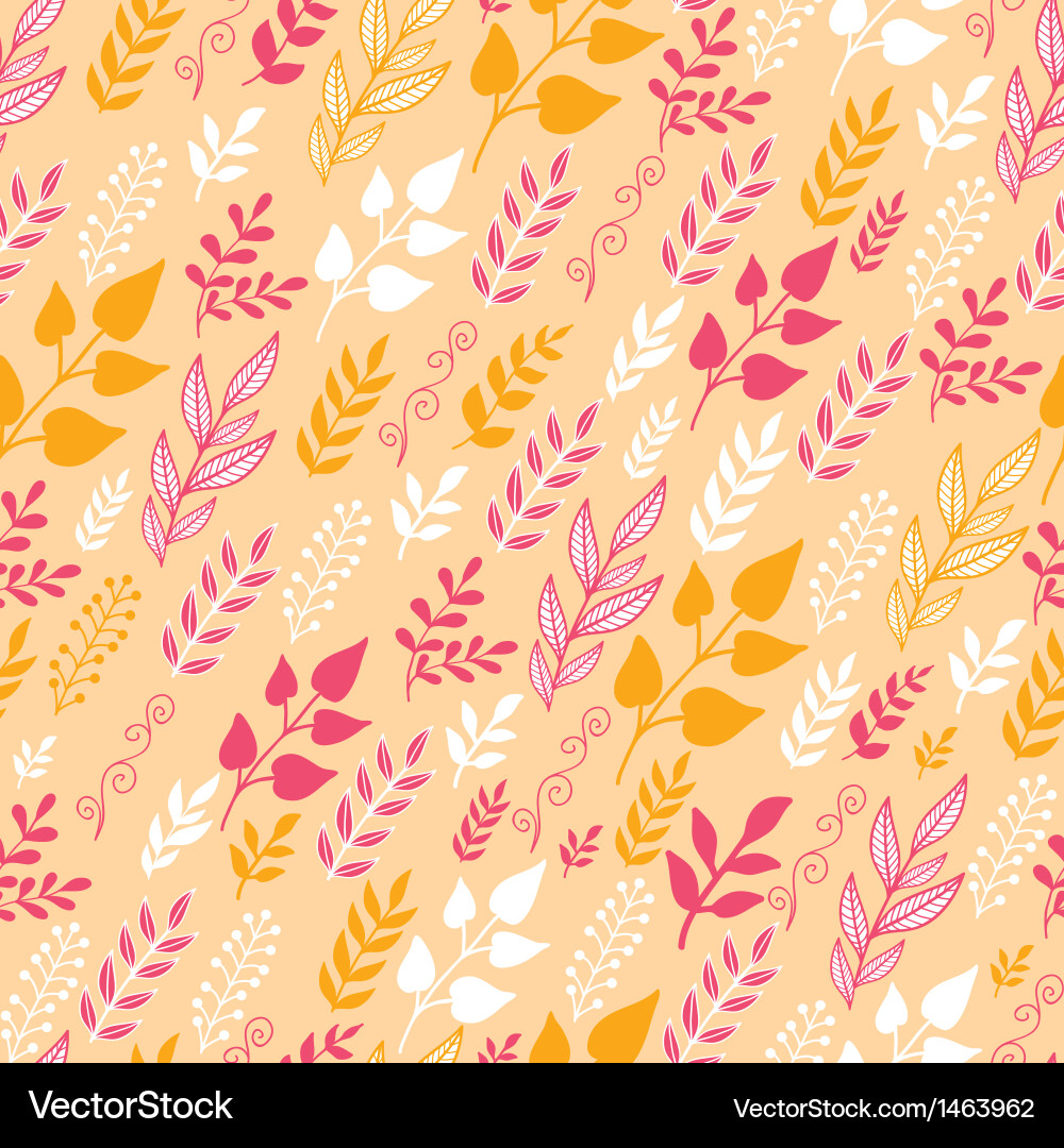 Autumn filed in the wind seamless pattern Vector Image