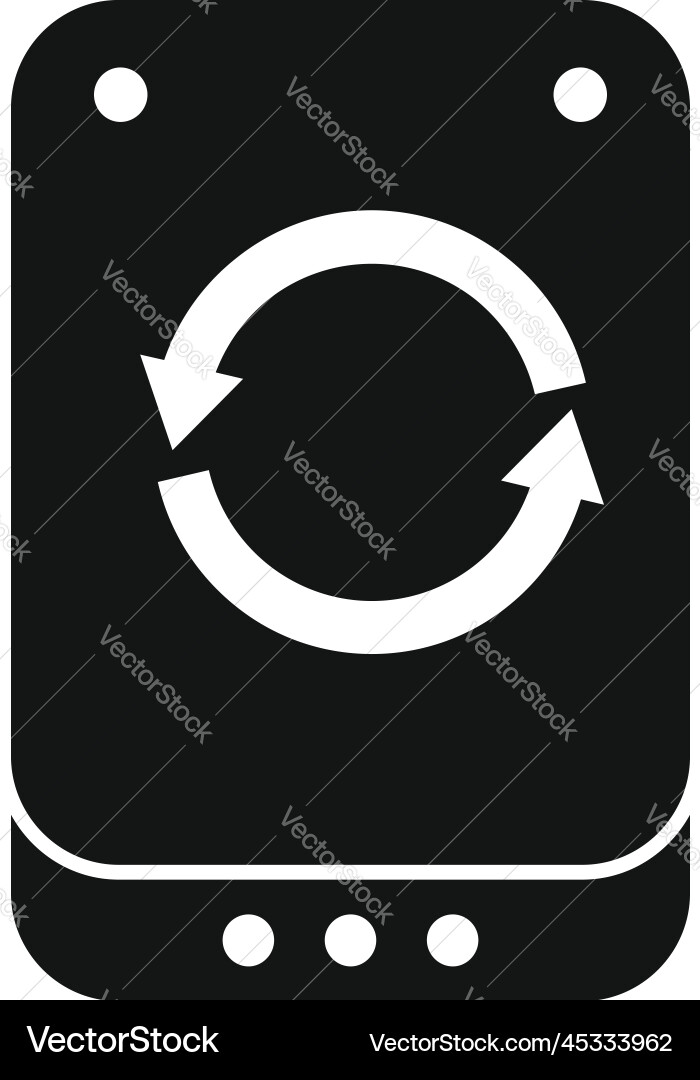 Backup-Symbol einfache Daten-Computer Vektorbild