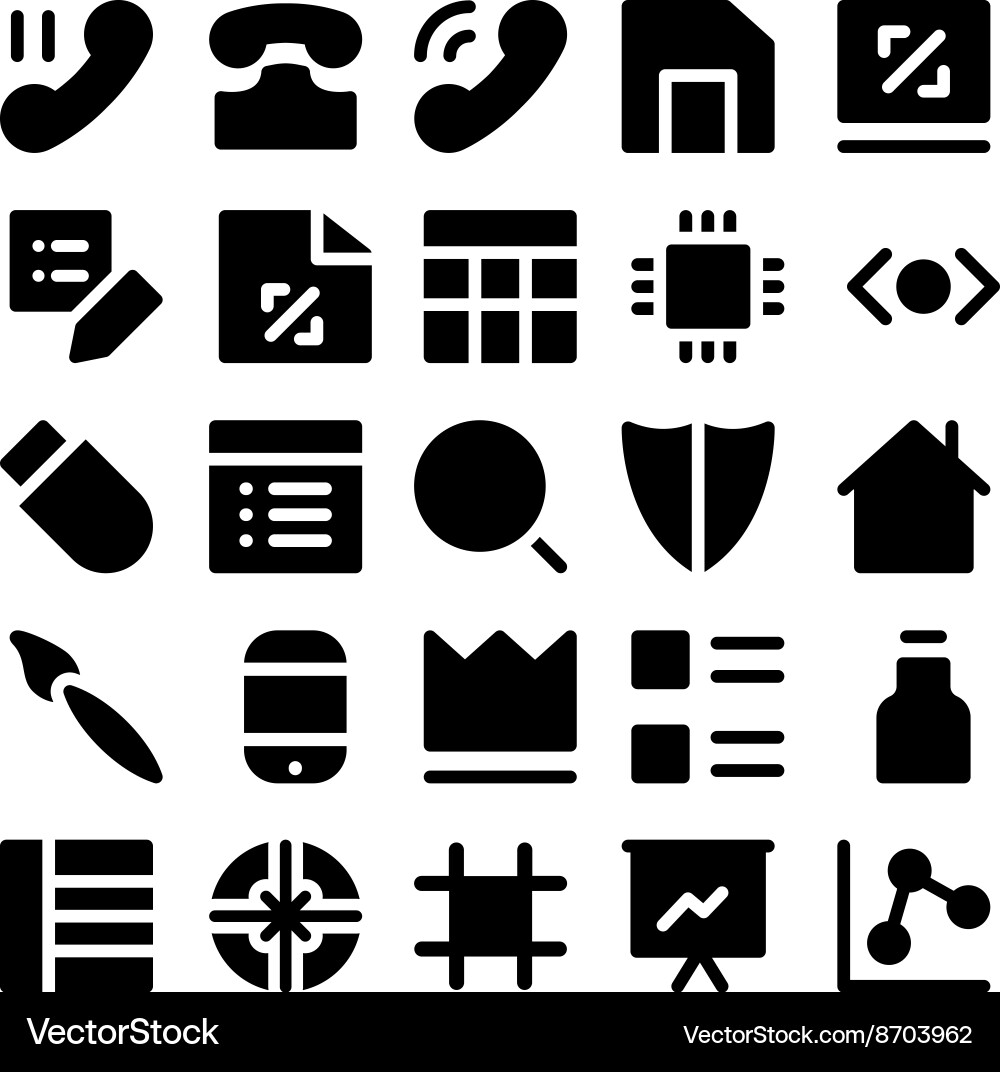 Design and development icons 6 vector image