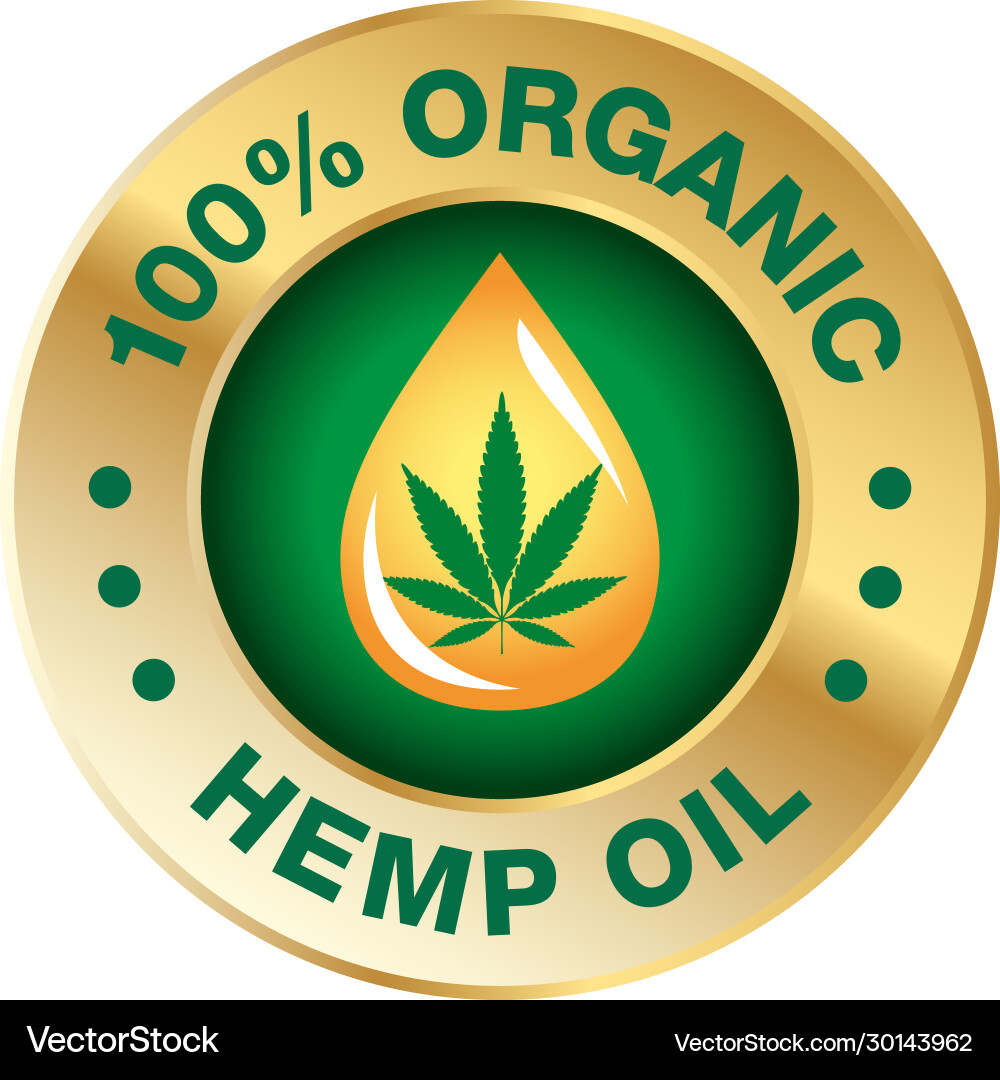 Hanf cbd Öl Ikone 100 rein biologisch natürlich Hanf cbd Öl Ikone 100 rein biologisch natürlich vektorbild