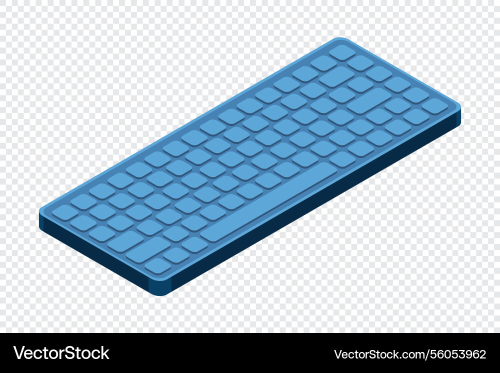 Isometric computer keyboard personal Isometric computer keyboard personal vector image