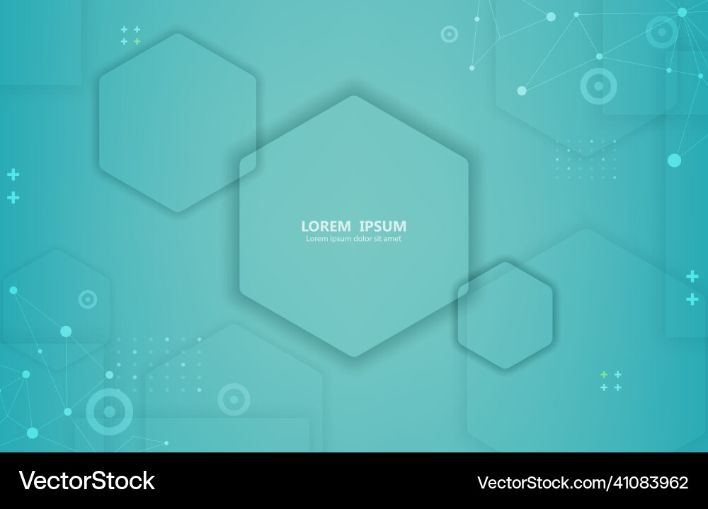 Modern Hexagon Pattern Background Vector Image