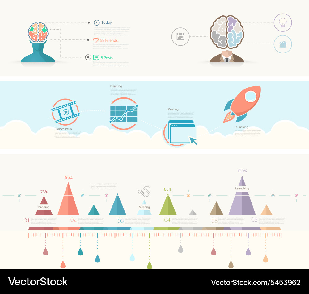 Presentation Templates - Visual Elements vector image
