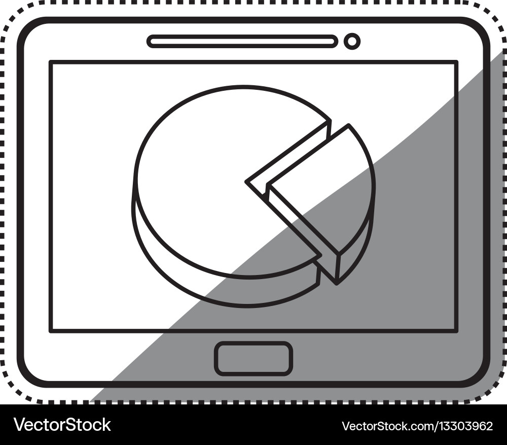 Statistic graph report Vector Image