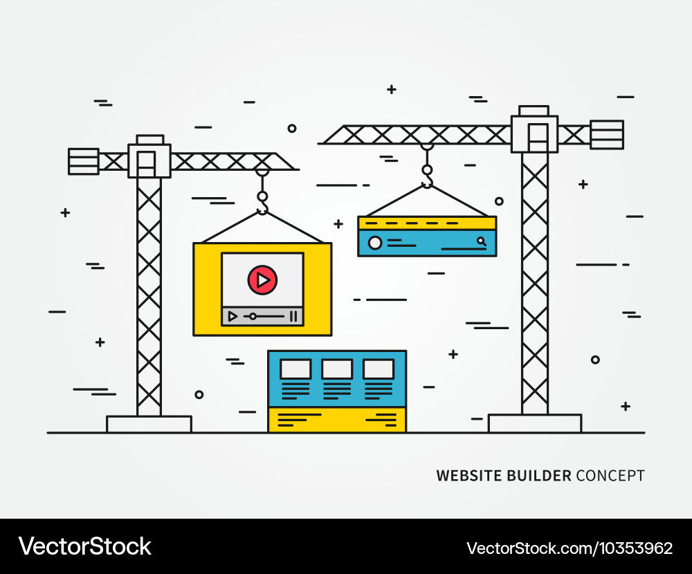 Website Creation App Vector Image