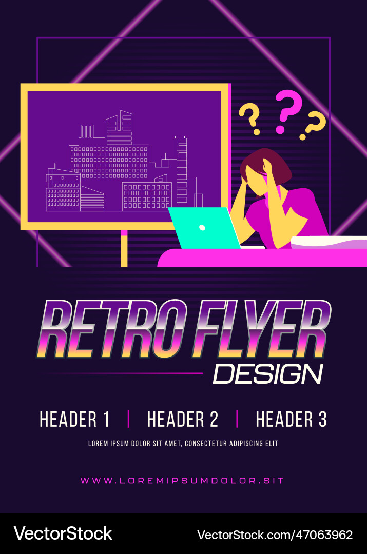 Young architect having troubles with building vector image