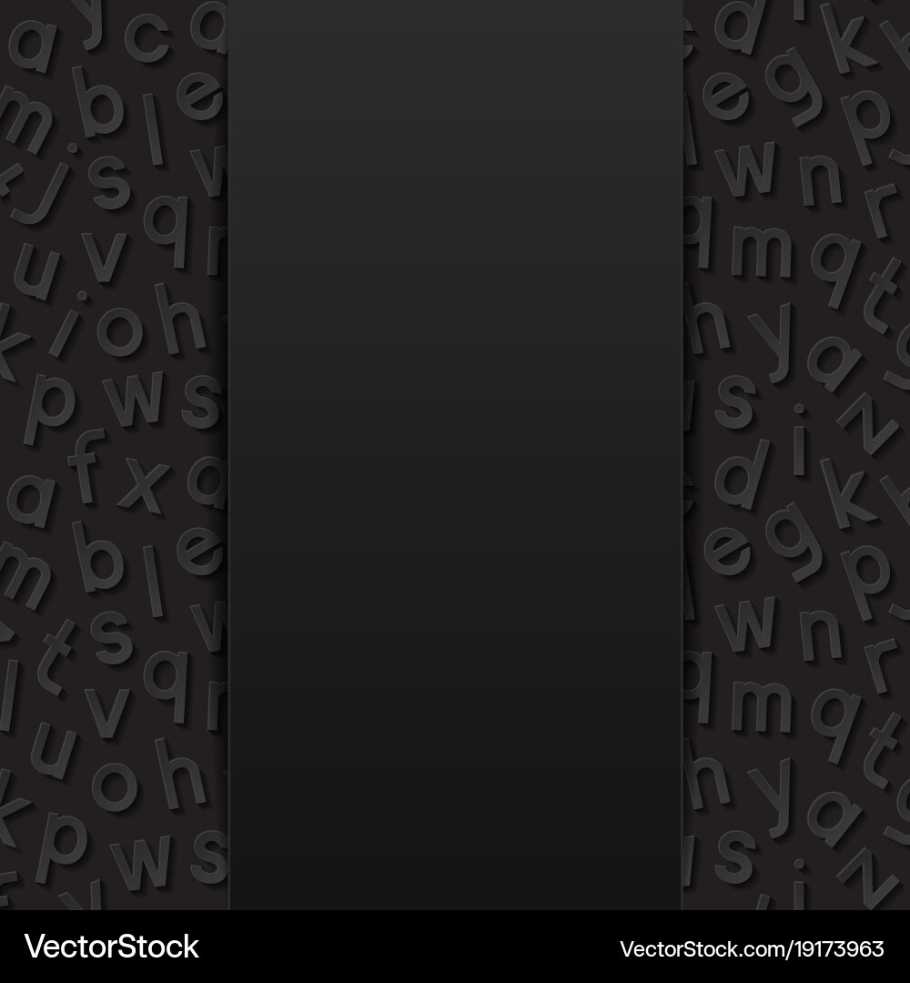 Abstract background with alphabet Vector Image