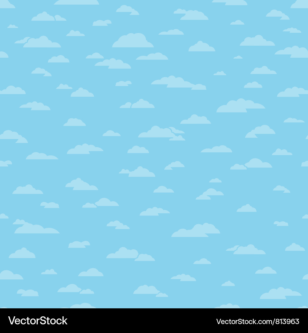 Blue Cloud Background Vector Image