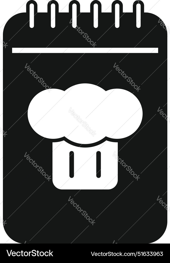 Chef cookbook notepad representing cooking recipes Chef cookbook notepad representing cooking recipes vector image