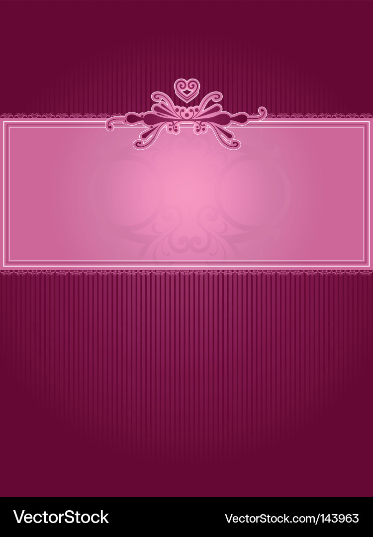 Elegant Red Border Background Vector Image