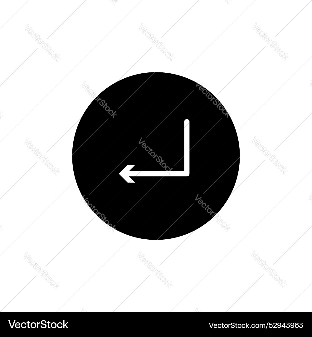 Enter icon set entrance arrow symbol computer Vector Image
