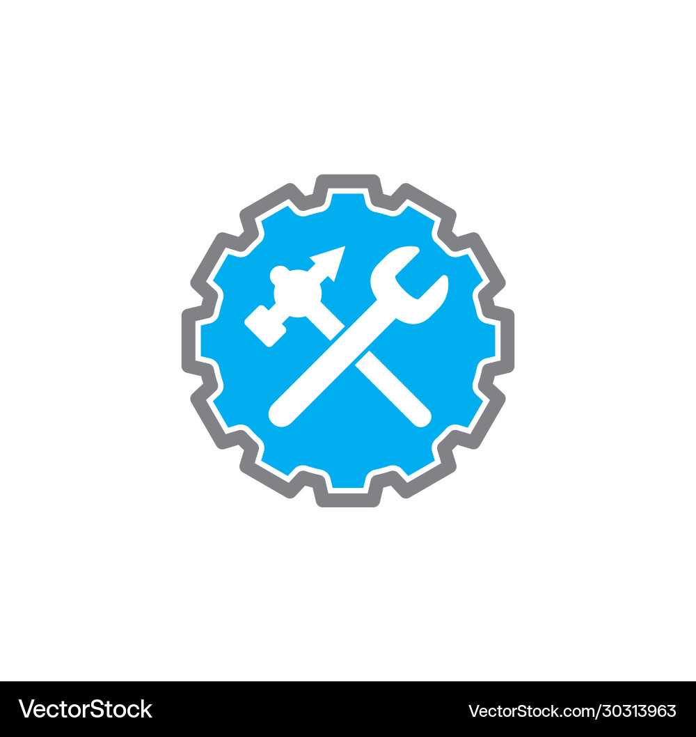 Fix and service related icon on background Fix and service related icon on background Vector Image