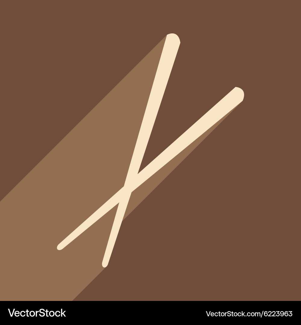 Flat with shadow icon and mobile application Vector Image