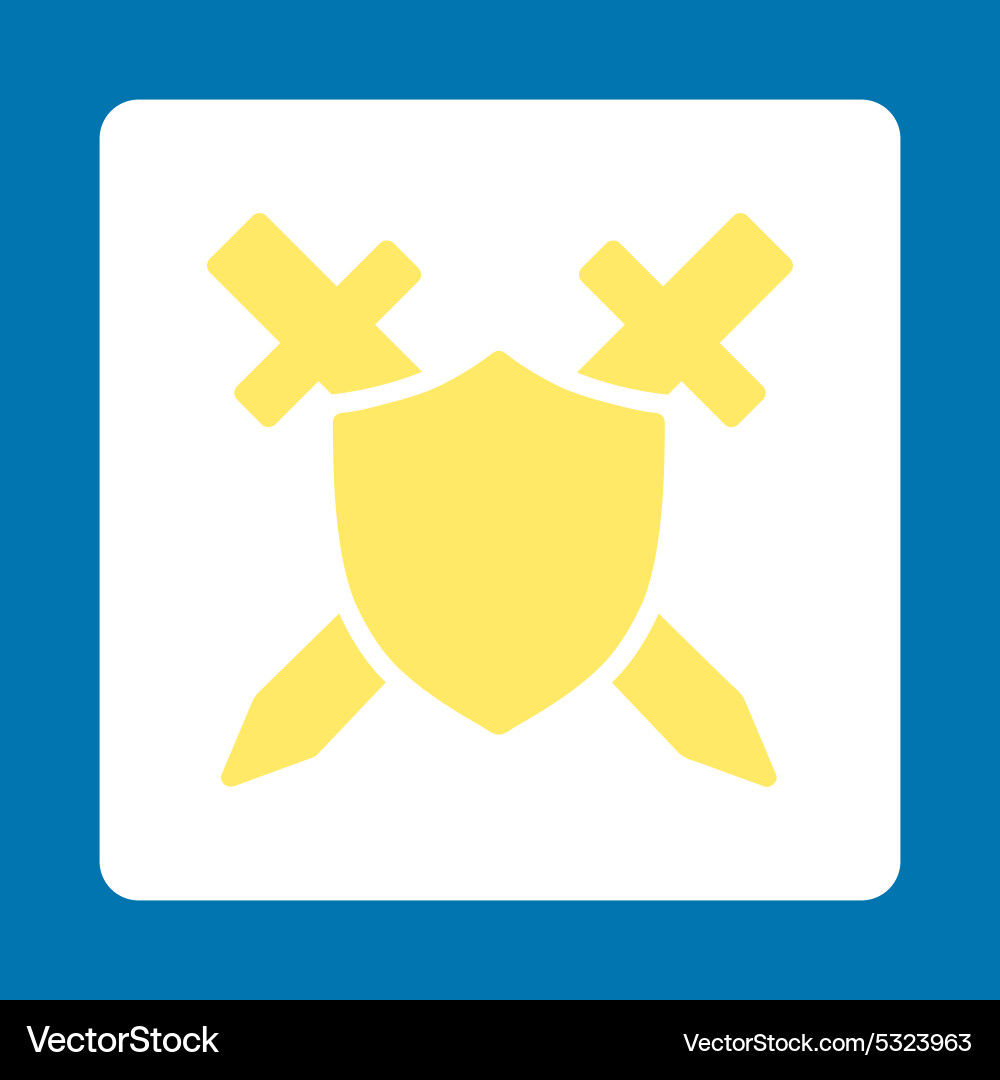 Guard icon from commerce buttons overcolor set Vector Image