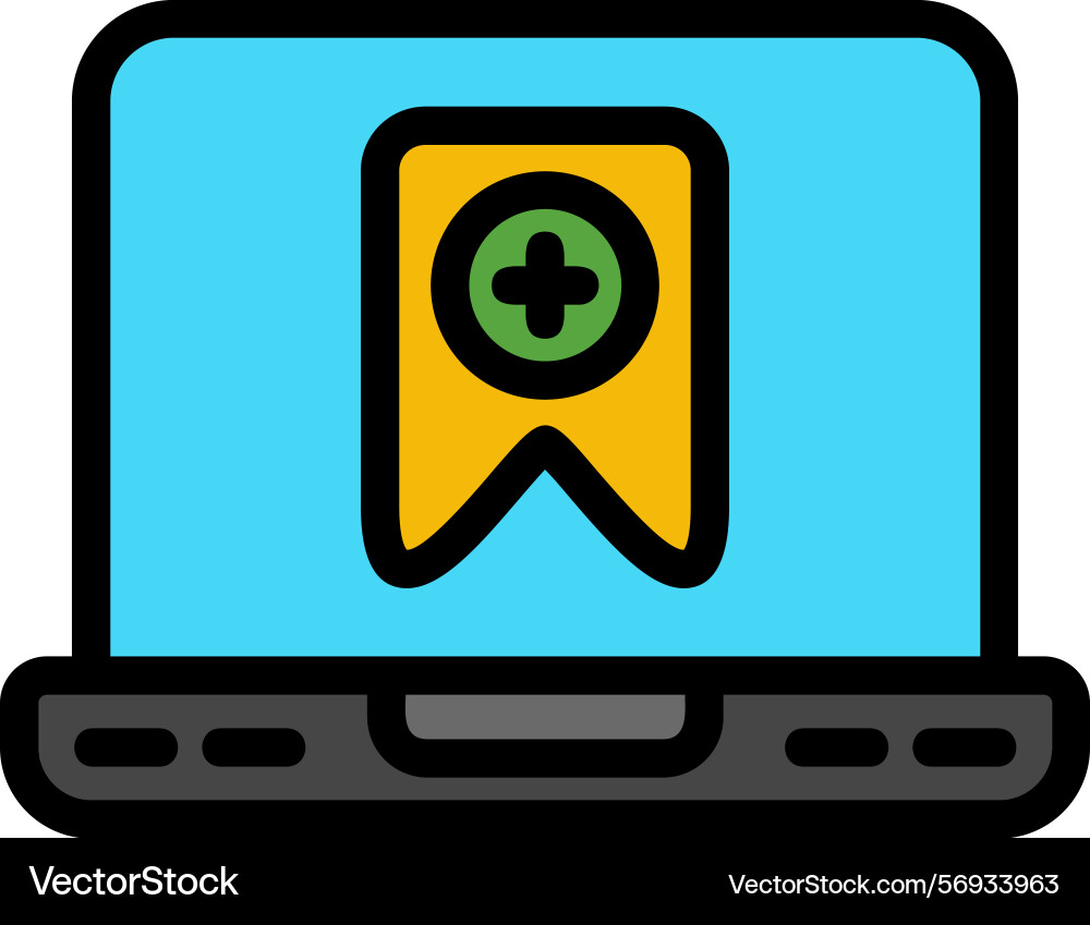 Save for later line filled style icon design vector image