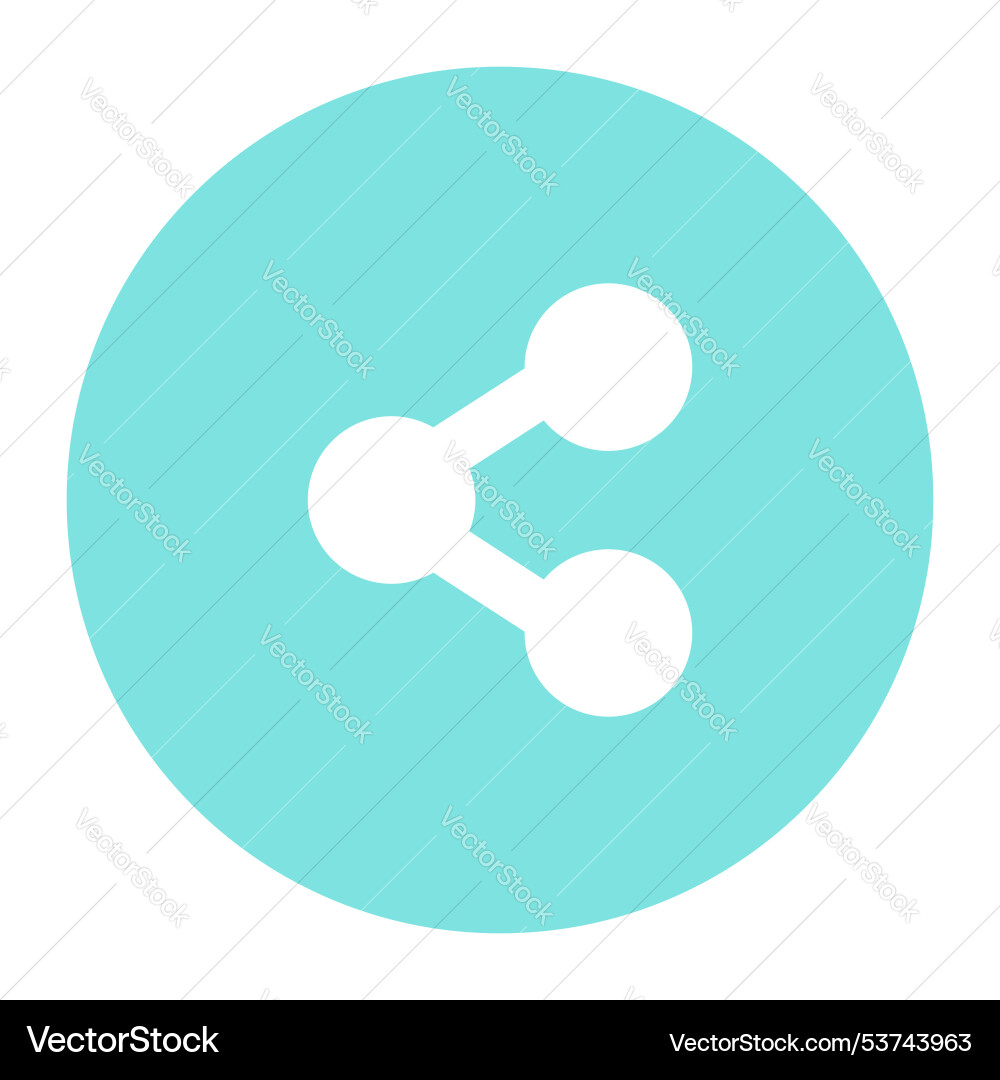 Share icon design in solid style user interface Vector Image