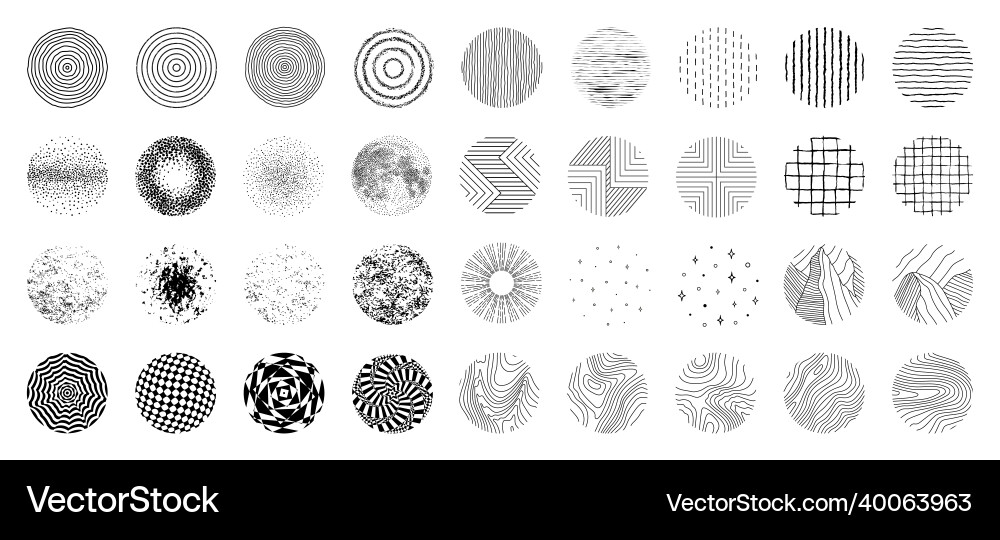 Texture circle round halftone pattern Texture circle round halftone pattern vector image