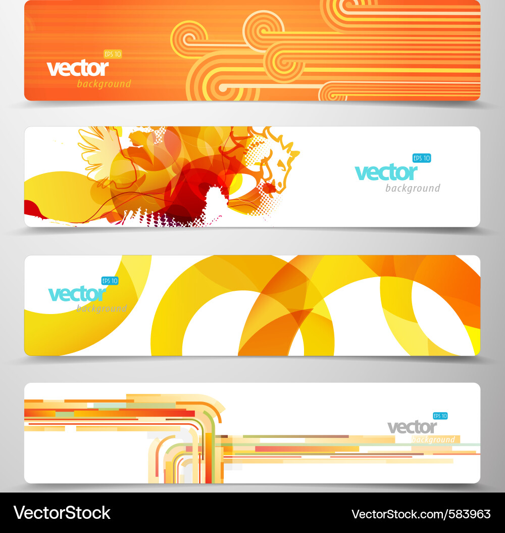 Web headers Vector Image