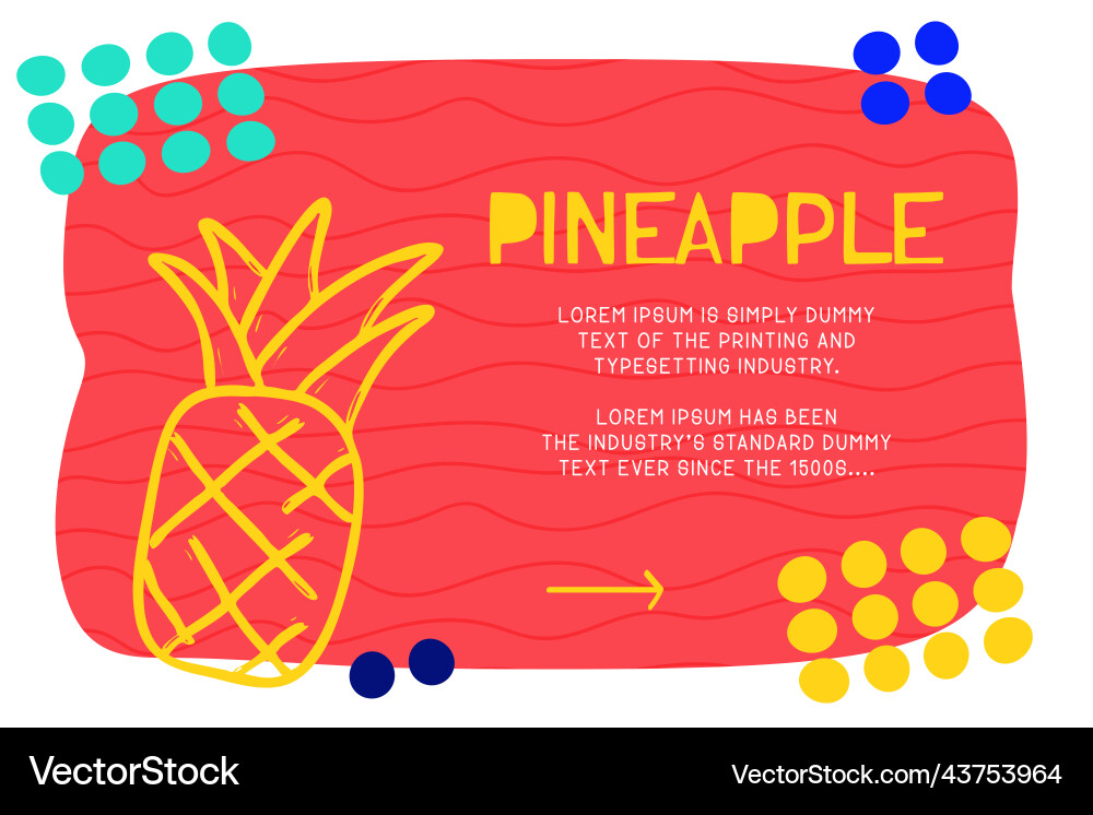 Abstract landing page pattern with different vector image