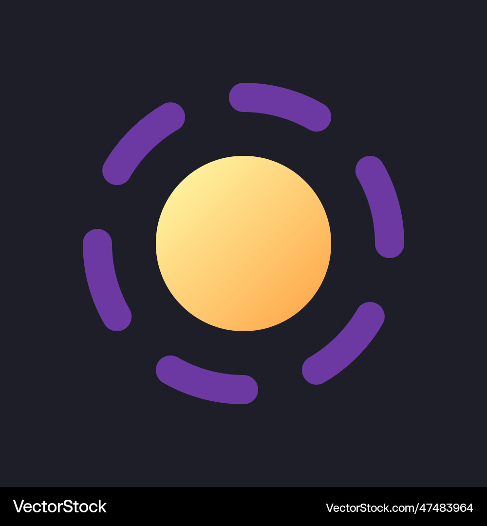 Breathe animation effect flat gradient fill ui Breathe animation effect flat gradient fill ui vector image