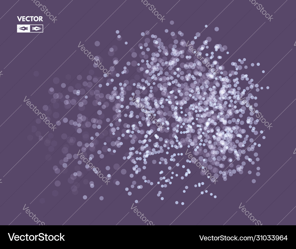 Chaotic particles in empty space dynamic vector image