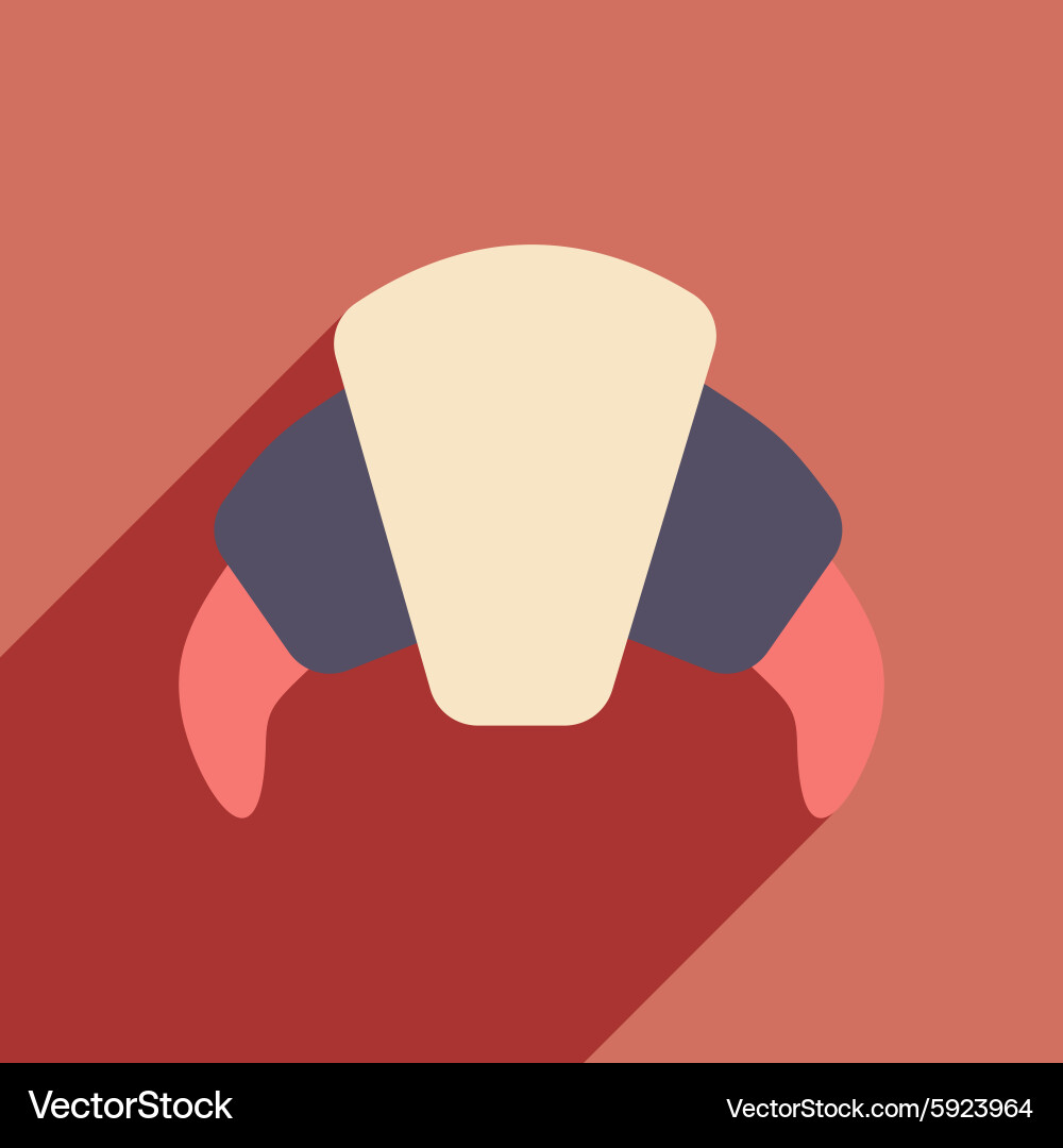 Flat with shadow icon and mobile application Vector Image