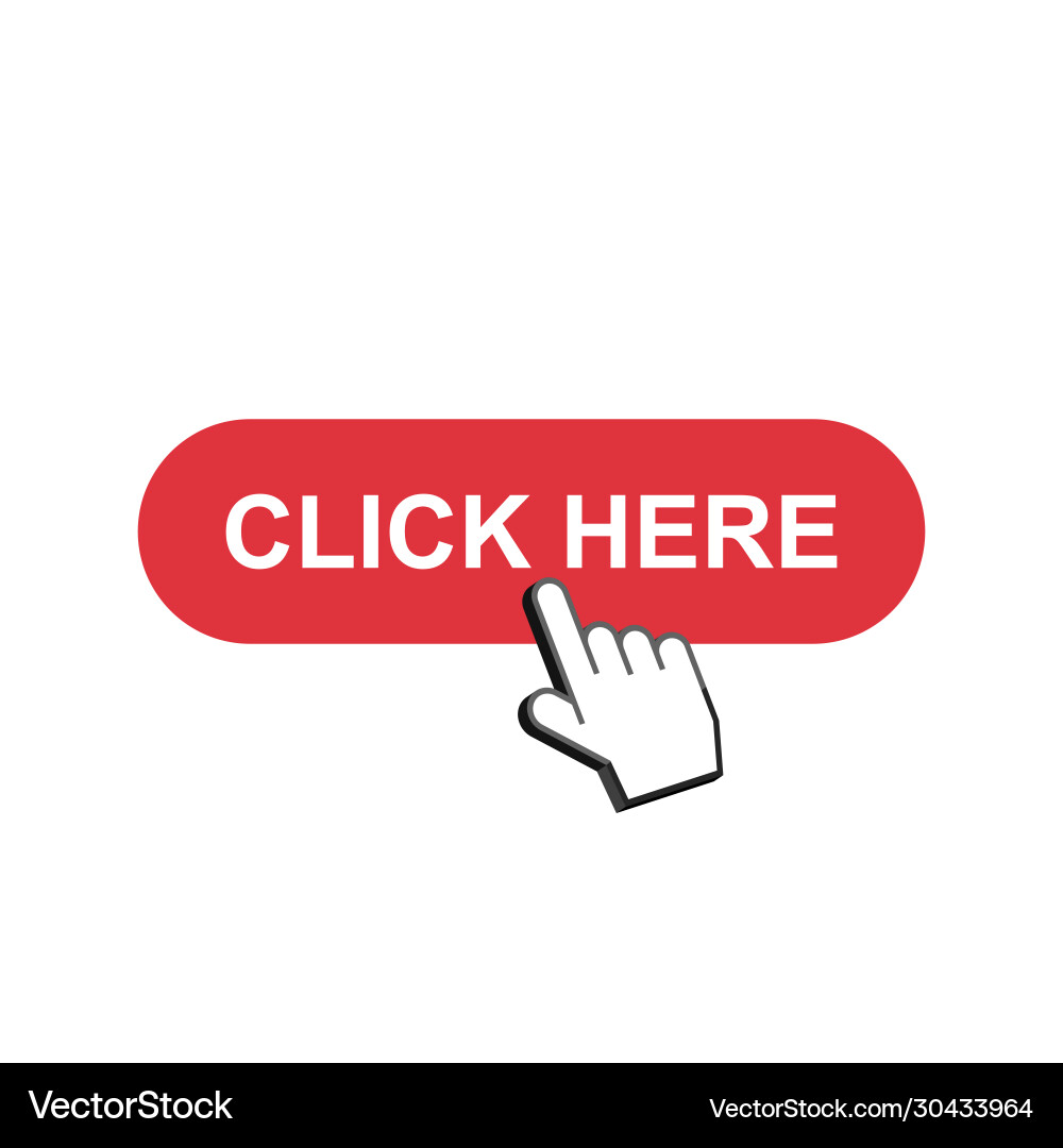 Red Click Here Button Vector Image