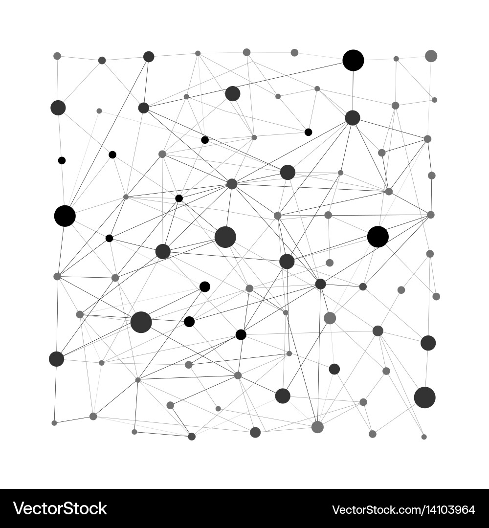 Wireframe mesh square polygonal element cube Vector Image