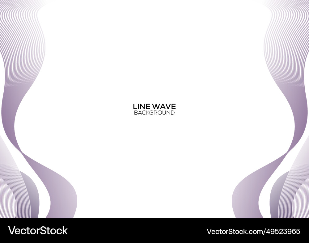 Abstract line wave background design Vector Image