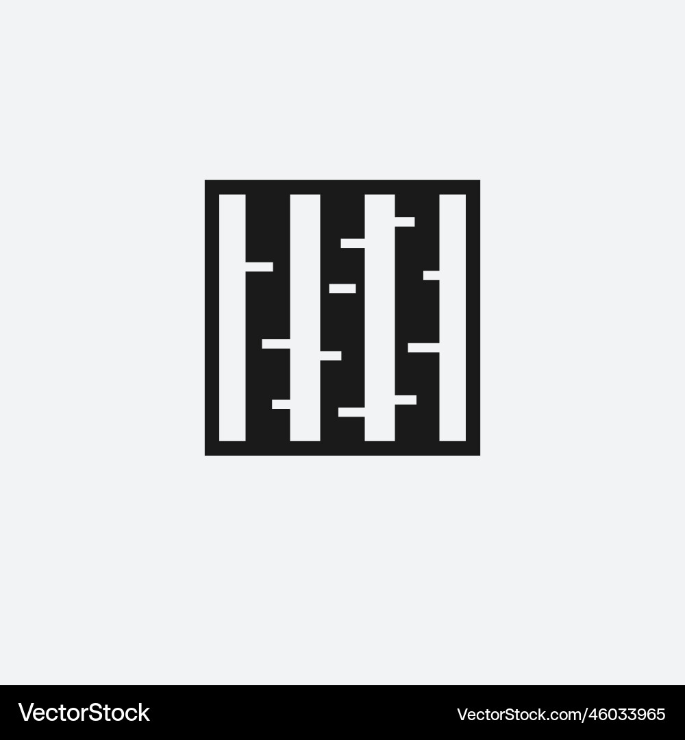 Birch trunk logo design Vector Image