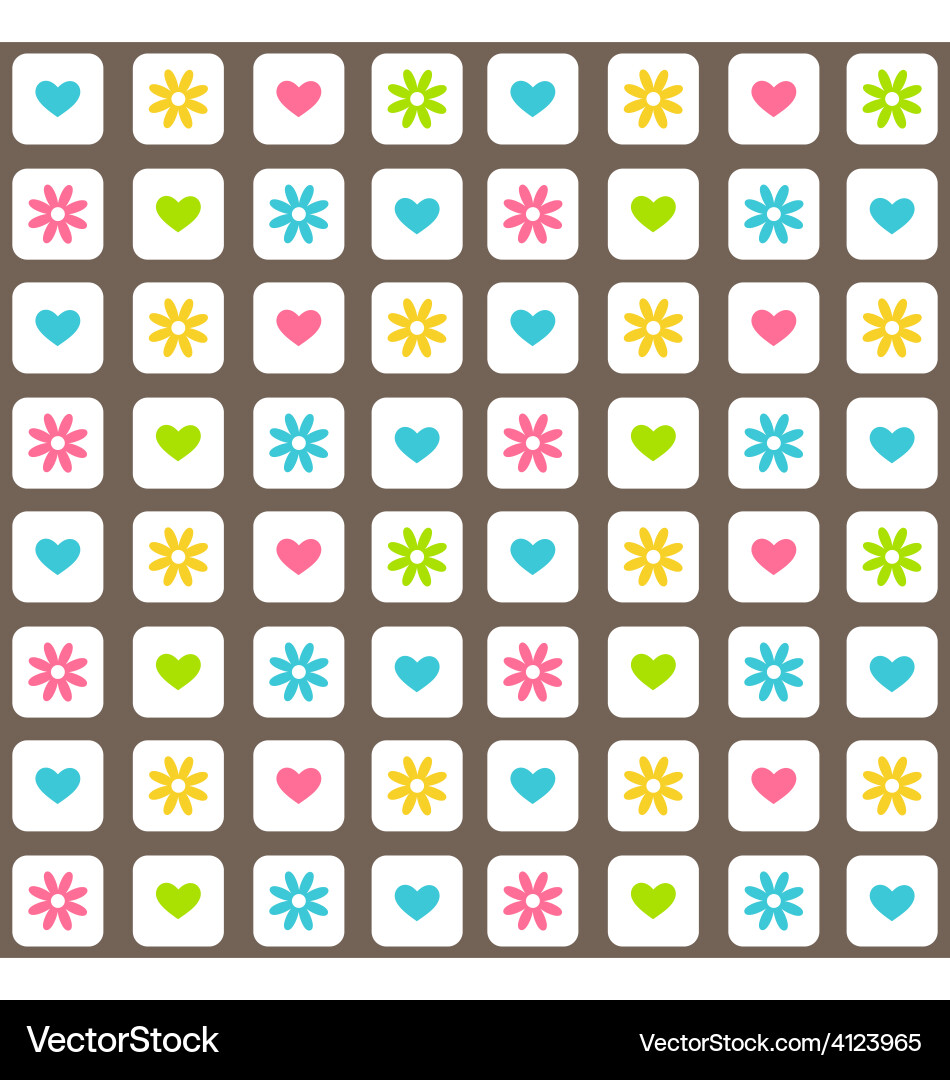 Bright Abstract Pattern - Repeat Tile vector image