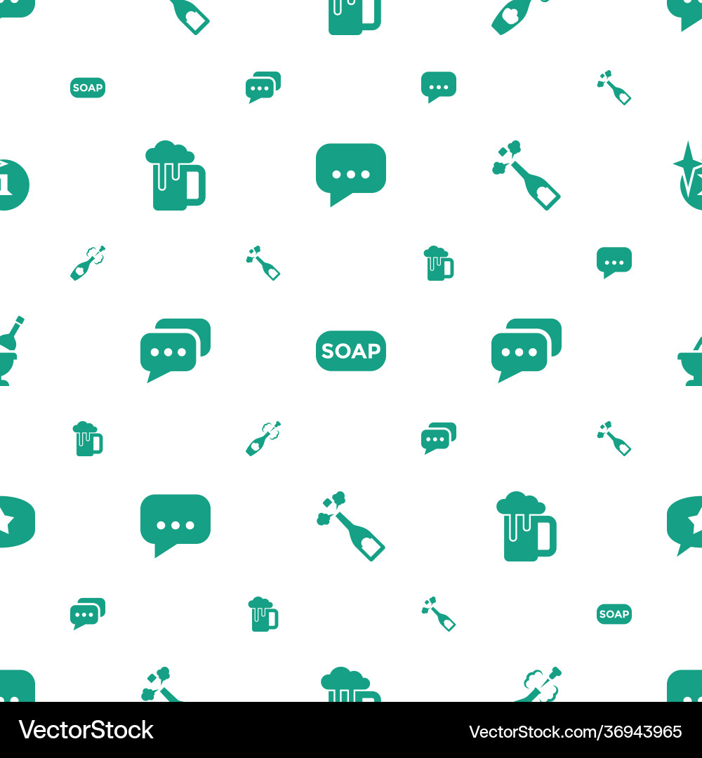 Bubble icons pattern seamless white background Vector Image