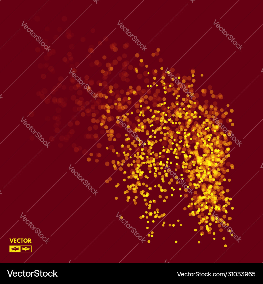 Chaotic particles in empty space dynamic vector image
