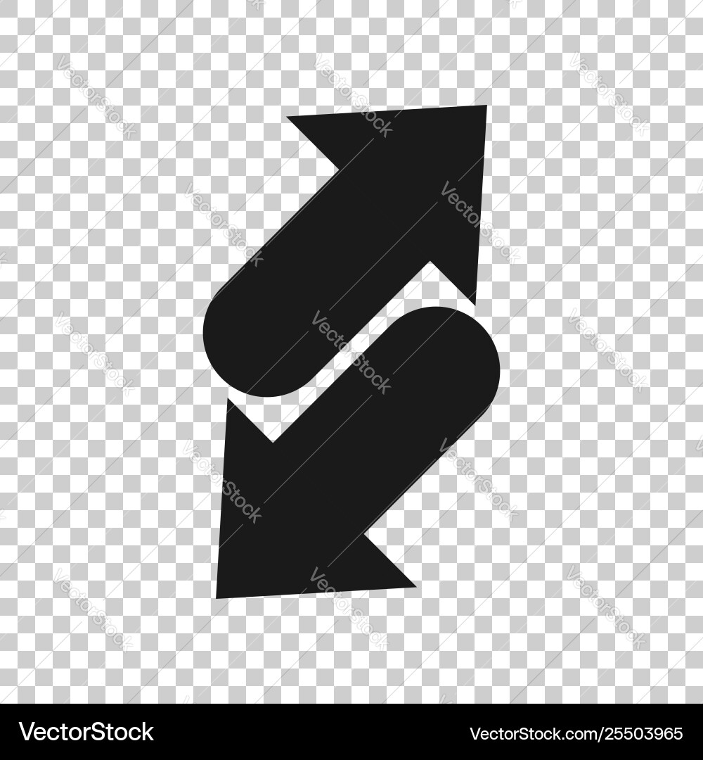 Reverse Arrow Refresh Icon vector image