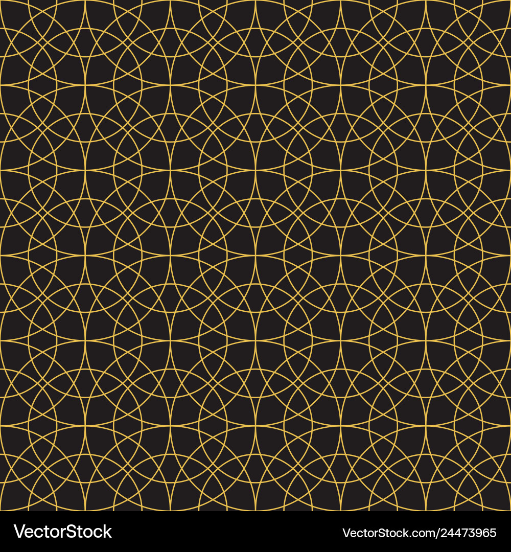 Seamless pattern of circular lines vector image