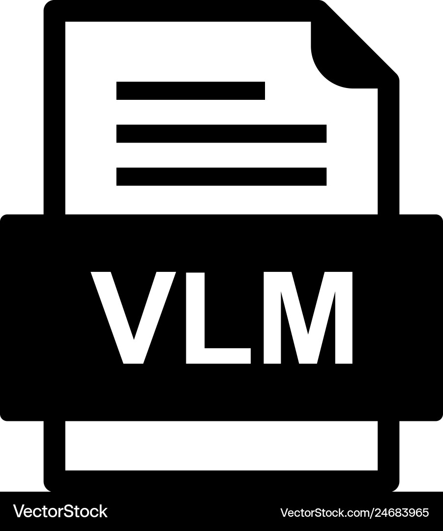 Vlm Dateidokument Symbol Vektorbild