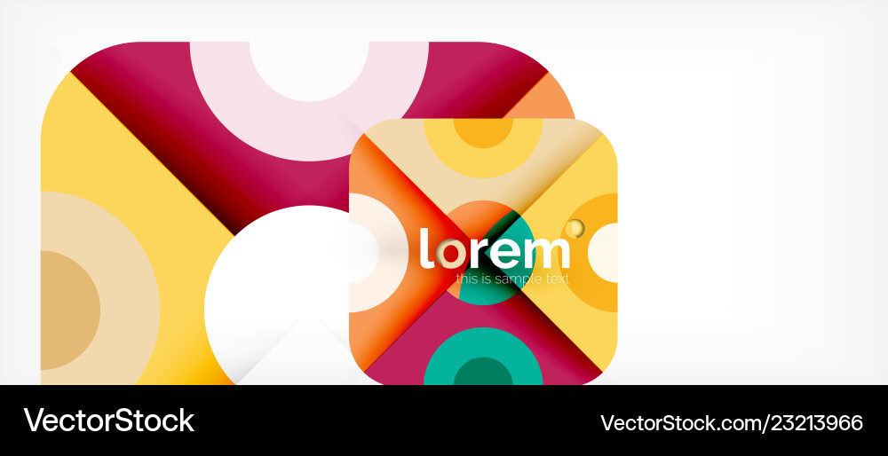 Abstract round elements composition background Abstract round elements composition background Vector Image