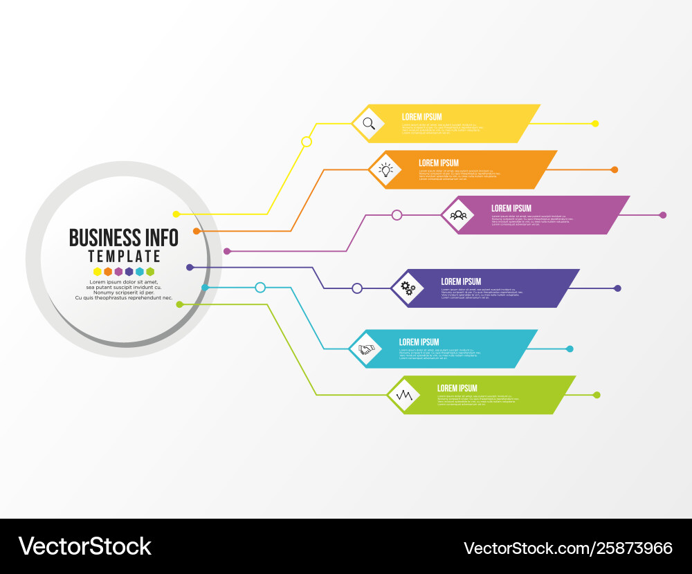 Infographic design template with options steps Vector Image