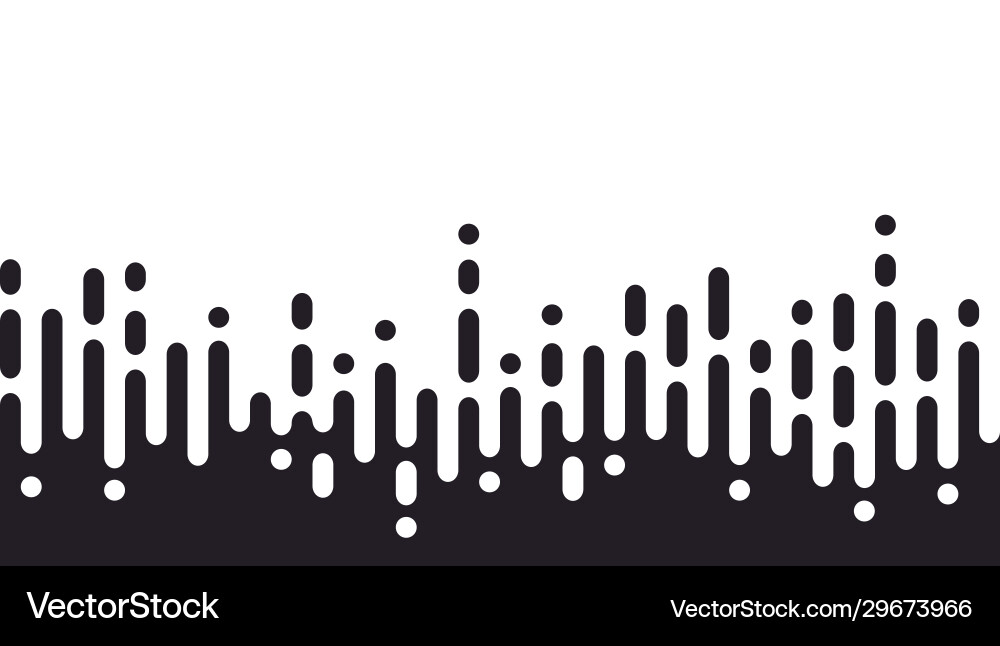 Irregular Round Line Halftone Pattern vector image