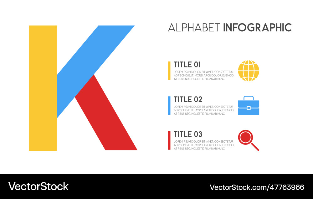 Letter k alphabet and other elements Letter k alphabet and other elements vector image