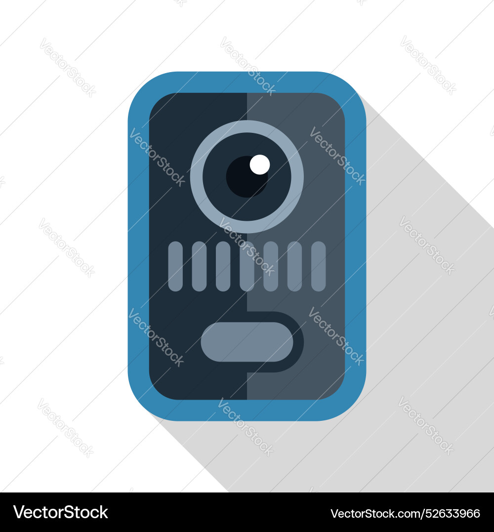 Modern intercom system allowing communication vector image