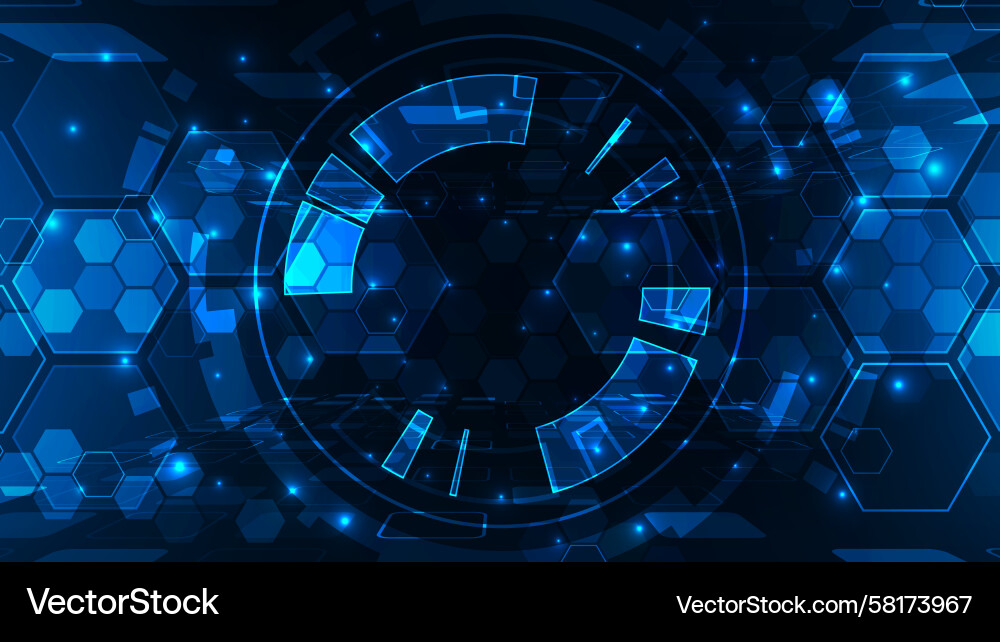 Abstract Circuit Technology Pattern Vector Image