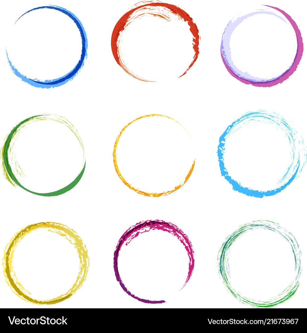 Abstract Colorful Circle Shapes vector image