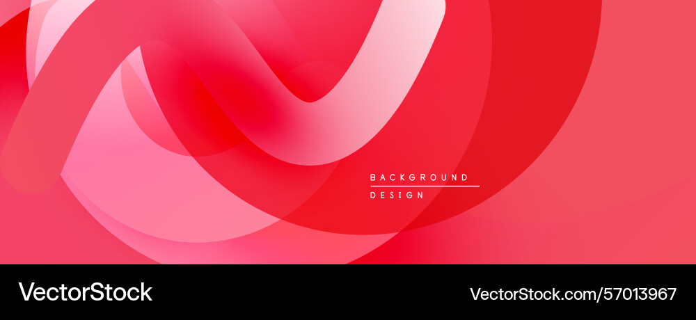 Abstract red background smooth layers create Vector Image