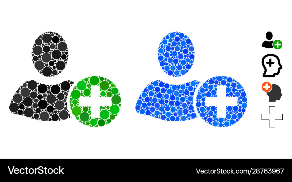 Add user composition icon spheric items Add user composition icon spheric items vector image