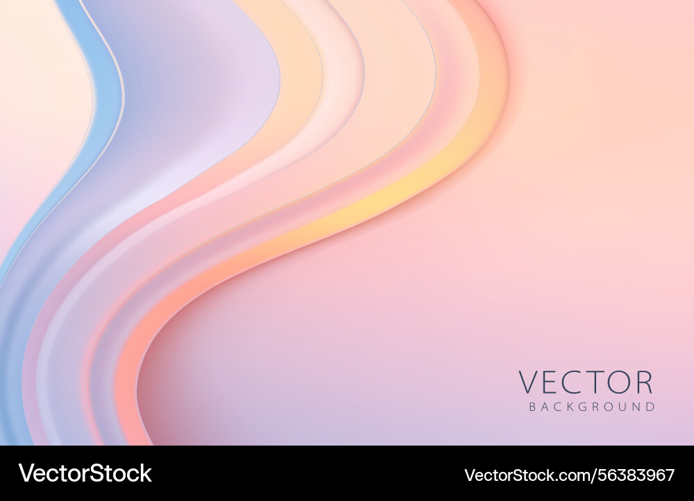 An elegant abstract wave background that features Vector Image