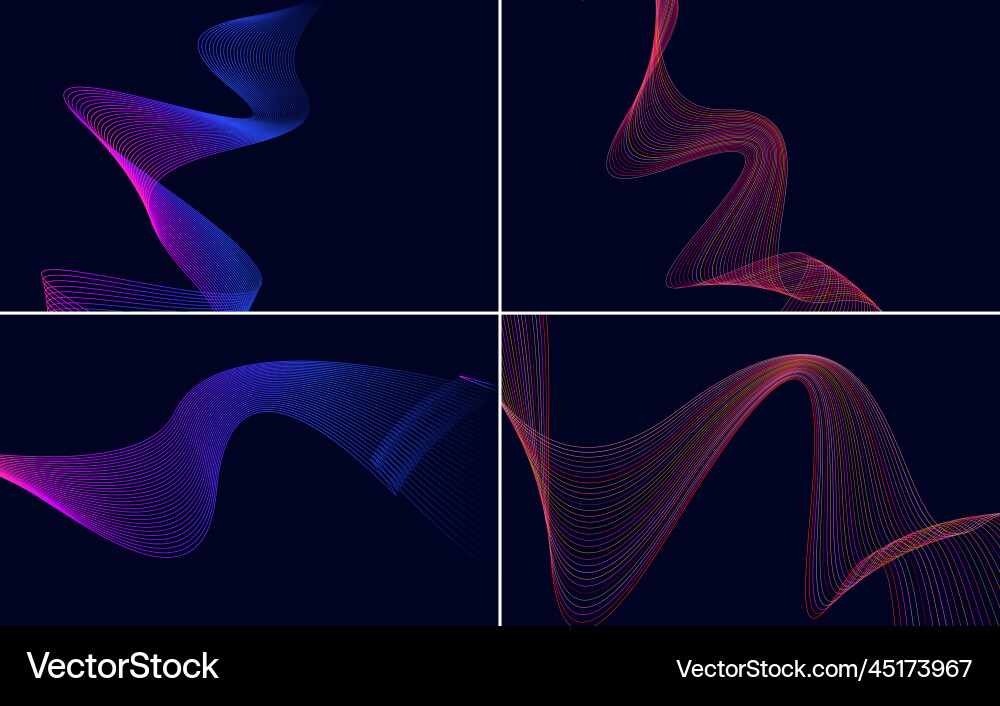 Collection of geometric minimal lines pattern set Collection of geometric minimal lines pattern set Vector Image